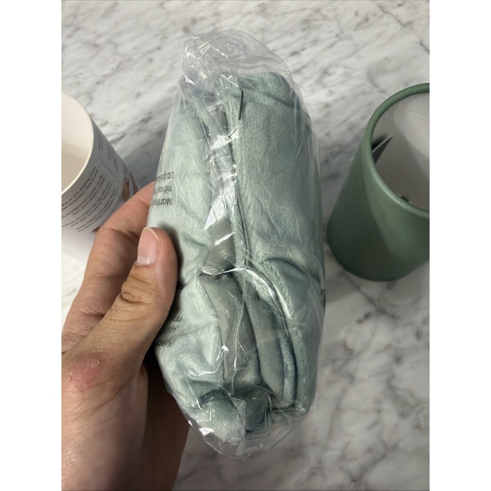NODPOD - Weighted Blanket For Your Eyes Sleep Mask Sage Green NEW - Picture 8 of 12